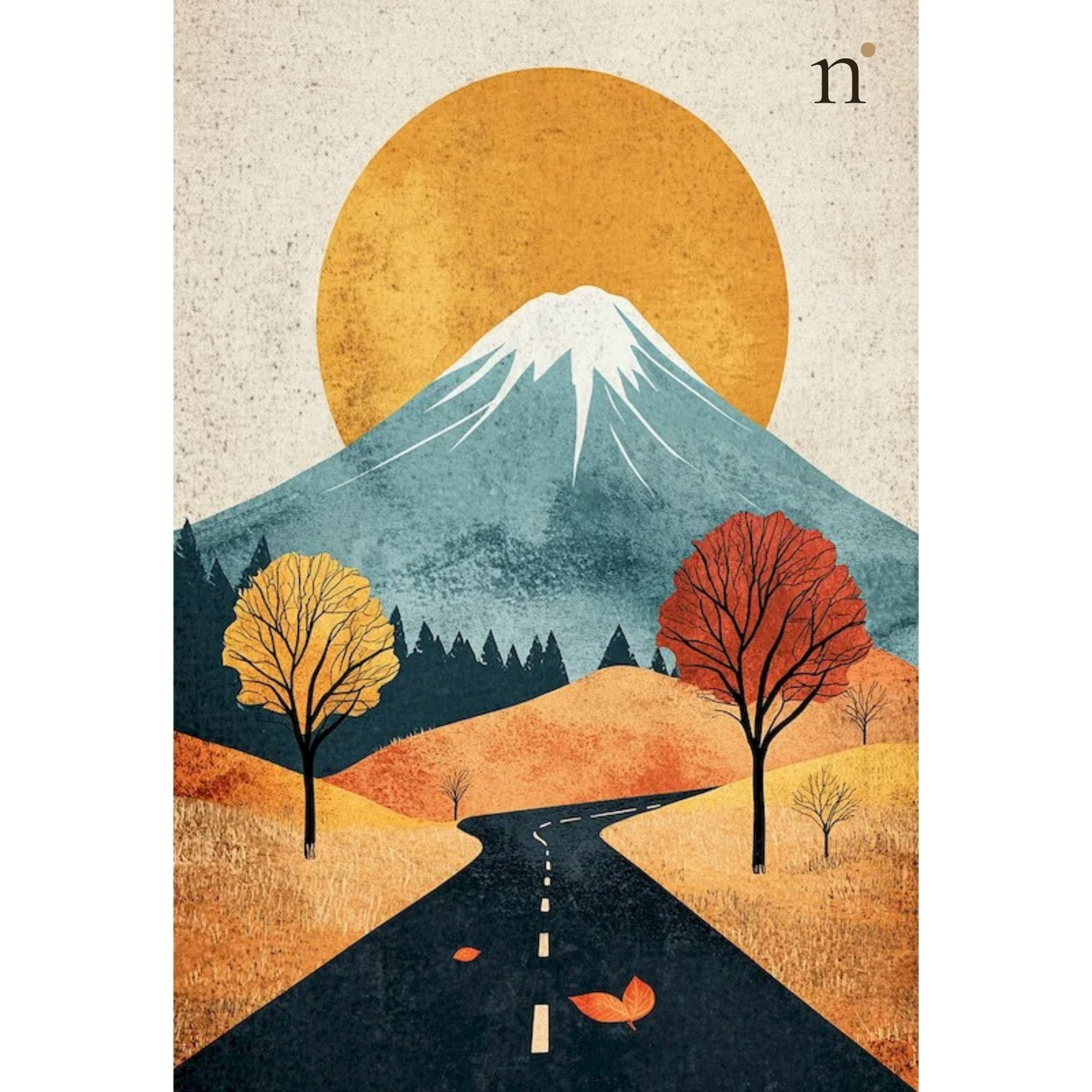 Autumn Road — Paint by Numbers