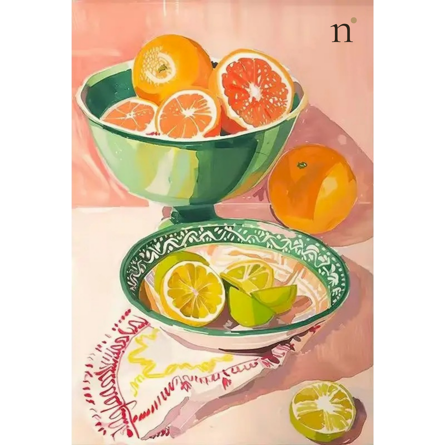 Citrus Bowl — Paint by Numbers