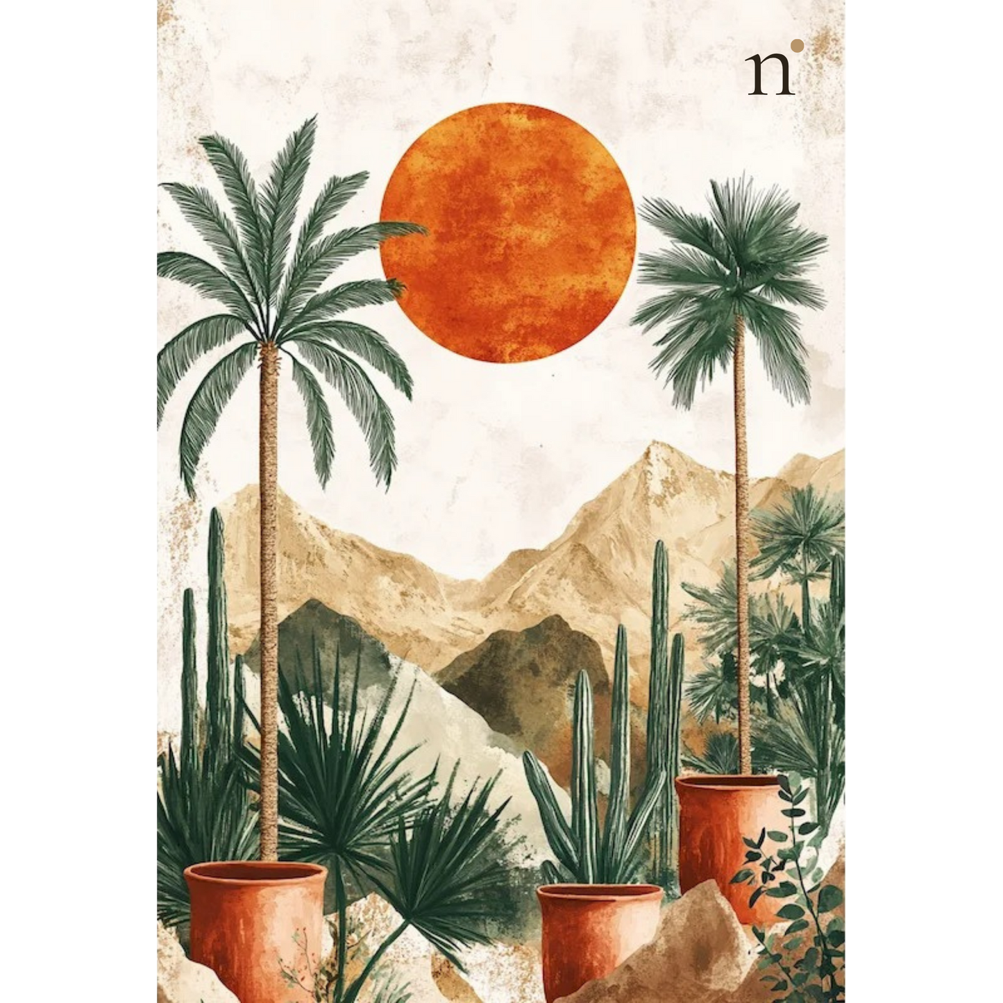 Desert Garden — Paint by Numbers