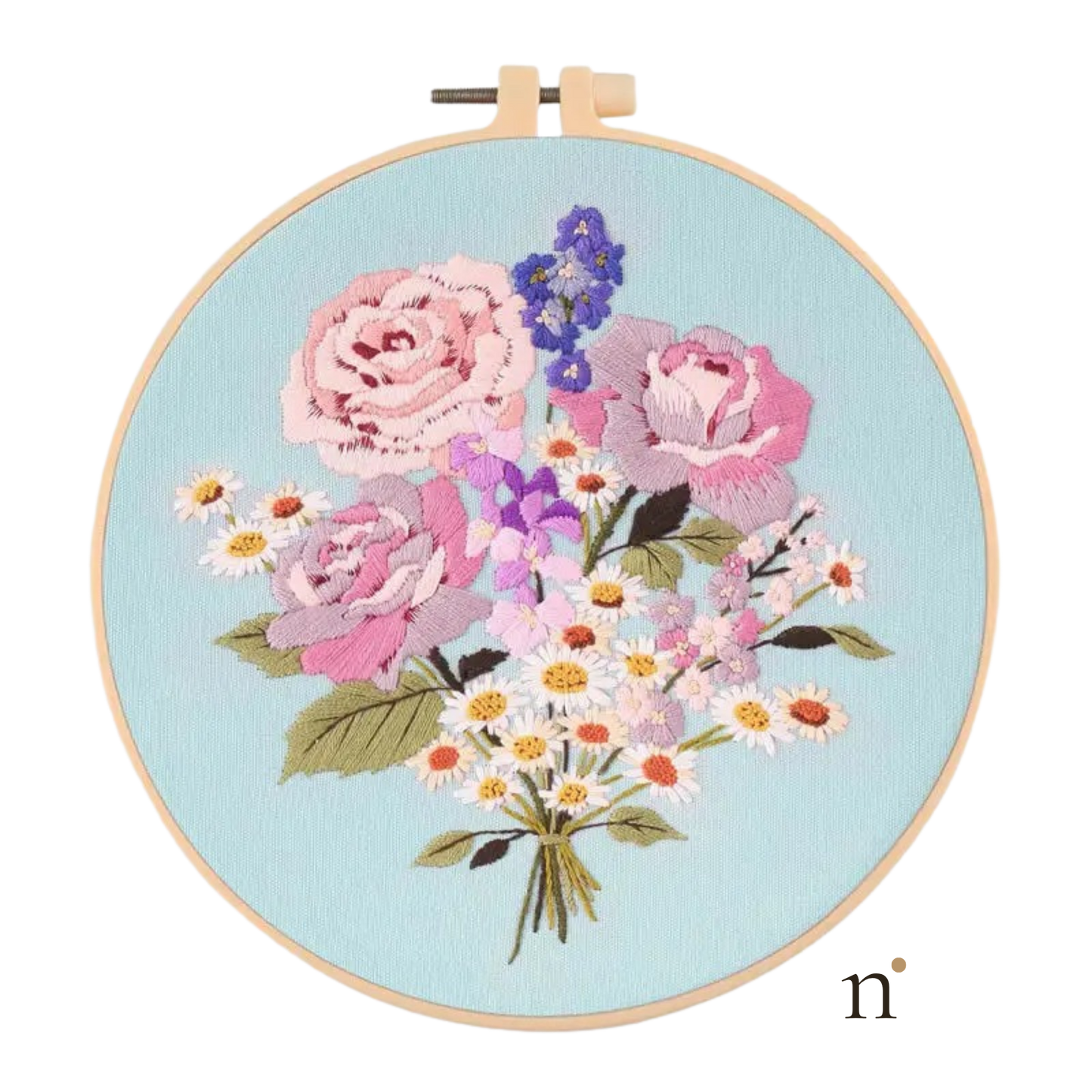 Rose & Daisy — Embroidery Kit