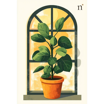 Window Plant — Paint by Numbers